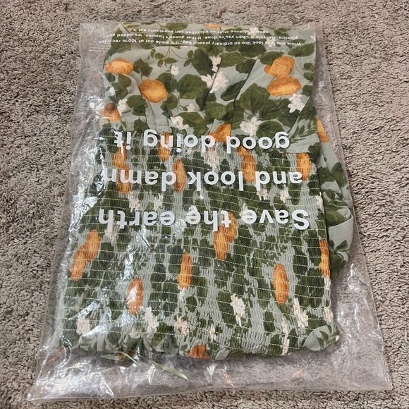 Reformation Inka Dress in Orange Grove - Picture 6 of 14